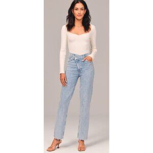 Abercrombie & Fitch Light Blue Straight Leg Jeans